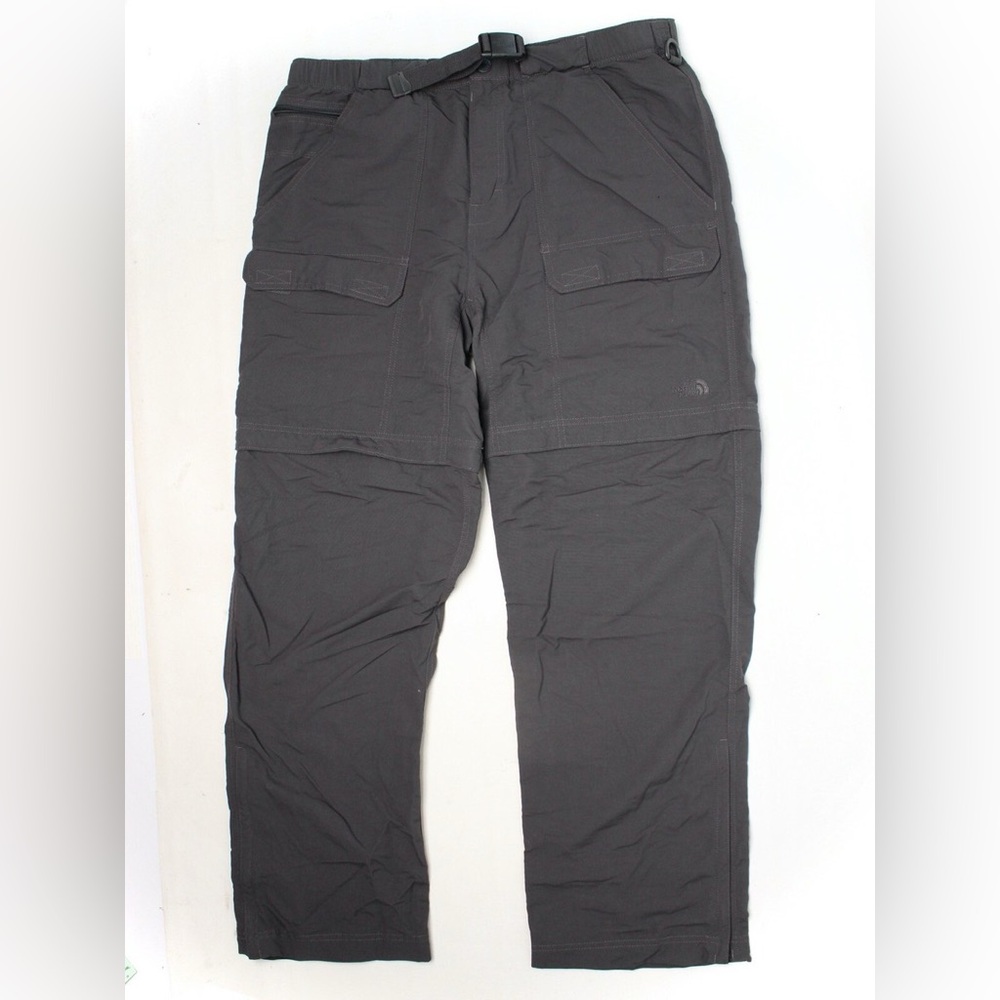 North face Men’s Gray Cargo Pants zip off Pants Shorts